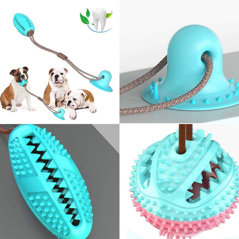 Dog Toys Silicon Suction Cup Chew Toys
